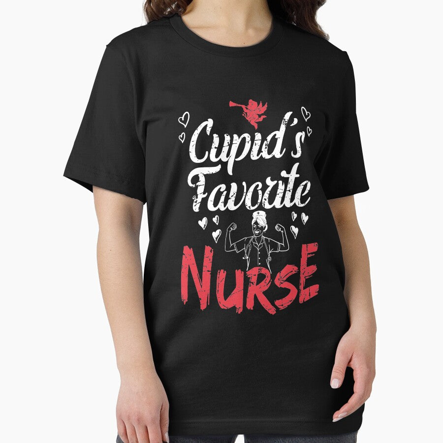 Cupid's Favorite Nurse - Valentine's day by Captain Mood T-Shirts, Hoodie, Sweatshirt | BlankRebels.com (Image 2)