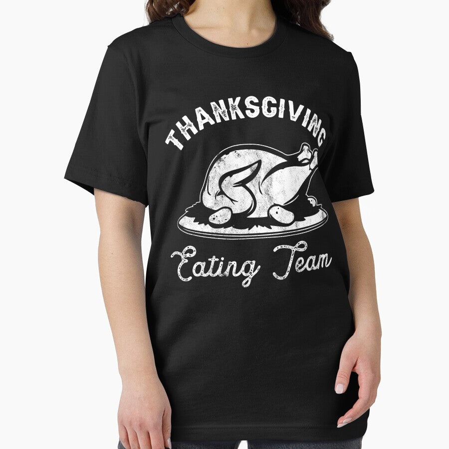 Thanksgiving Eating Team - Funny Thanksgiving Dinner Sayings For Food Lover by fooderiffic T-Shirts, Hoodie,... (Image 2)