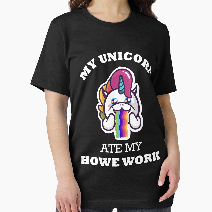 My Unicorn Ate My Homework Awesome Rainbow Unicorn Design by AllStarMerch T-Shirts, Hoodie, Sweatshirt (Image 2)