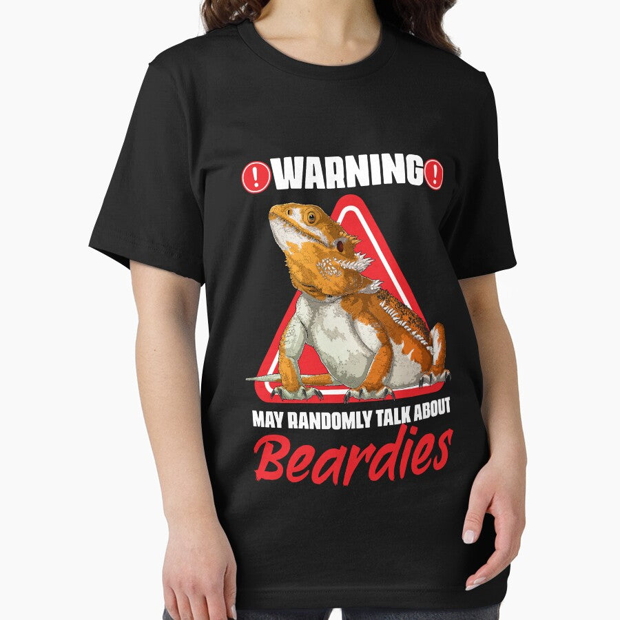 Warning Funny Beaded Dragon Pet Humor For Lizard Reptile Fan by Nessshirts T-Shirts, Hoodie, Sweatshirt (Image 2)