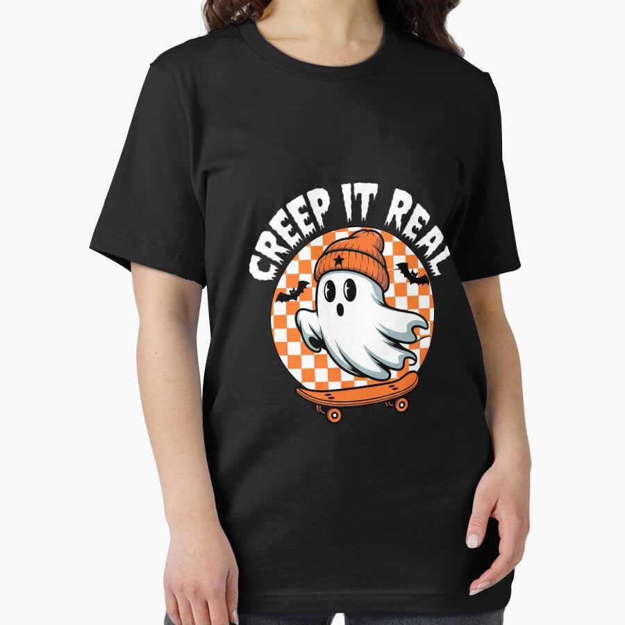 Creep It Real Halloween Party Ghost Skateboard by BubblePancake T-Shirts, Hoodie, Sweatshirt | BlankRebels.com (Image 2)