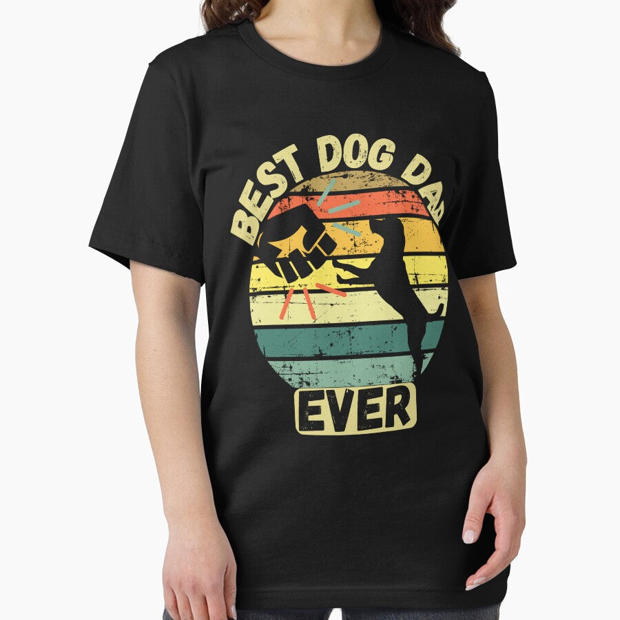 Vintage Best Dog Dad Ever by brooklyntowner T-Shirts, Hoodie, Sweatshirt | BlankRebels.com (Image 2)