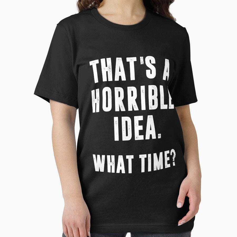 That's A Horrible Idea What Time Funny Halloween by DNW-art T-Shirts, Hoodie, Sweatshirt | BlankRebels.com (Image 2)