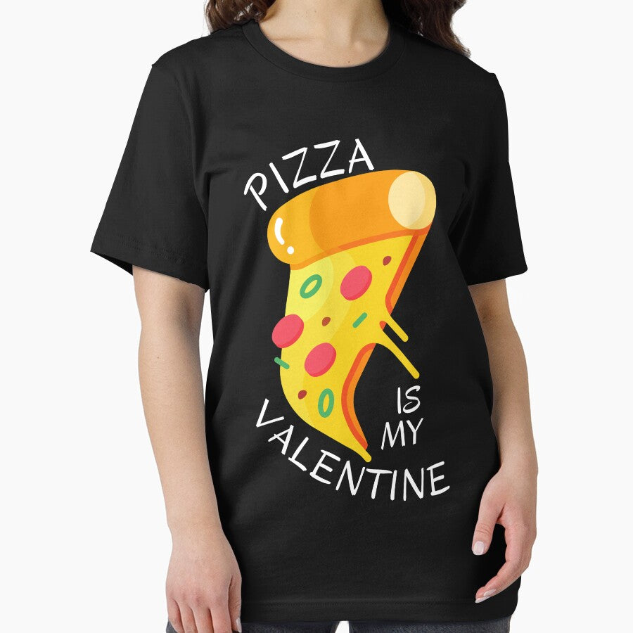 PIZZA IS MY VALENTINE YELLOW SLICE PIZZA by ARUN VASWANI T-Shirts, Hoodie, Sweatshirt | BlankRebels.com (Image 2)