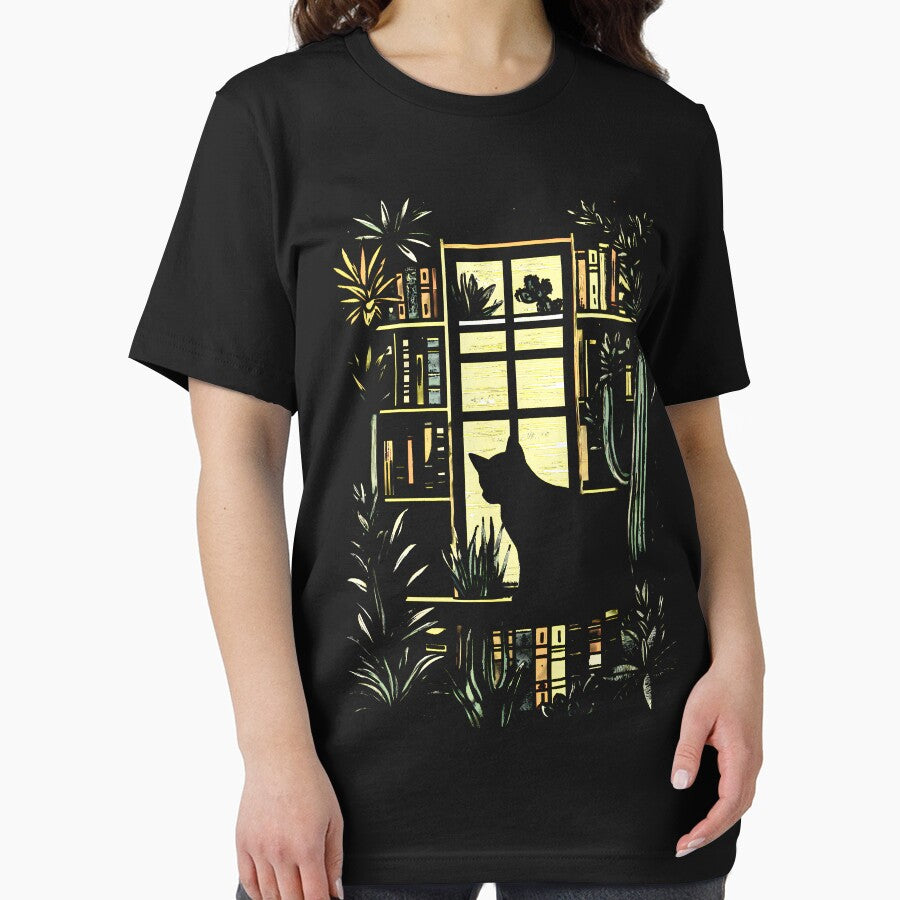Cat-Aesthetic-Book-Library-Vintage-Cactus by nadelqljoe T-Shirts, Hoodie, Sweatshirt | BlankRebels.com (Image 2)