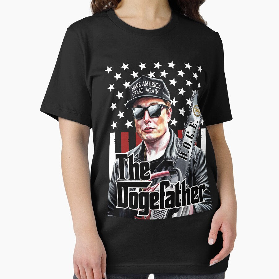 The Dogefather Elon Musk by Roy & Tiffany T-Shirts, Hoodie, Sweatshirt | BlankRebels.com (Image 2)