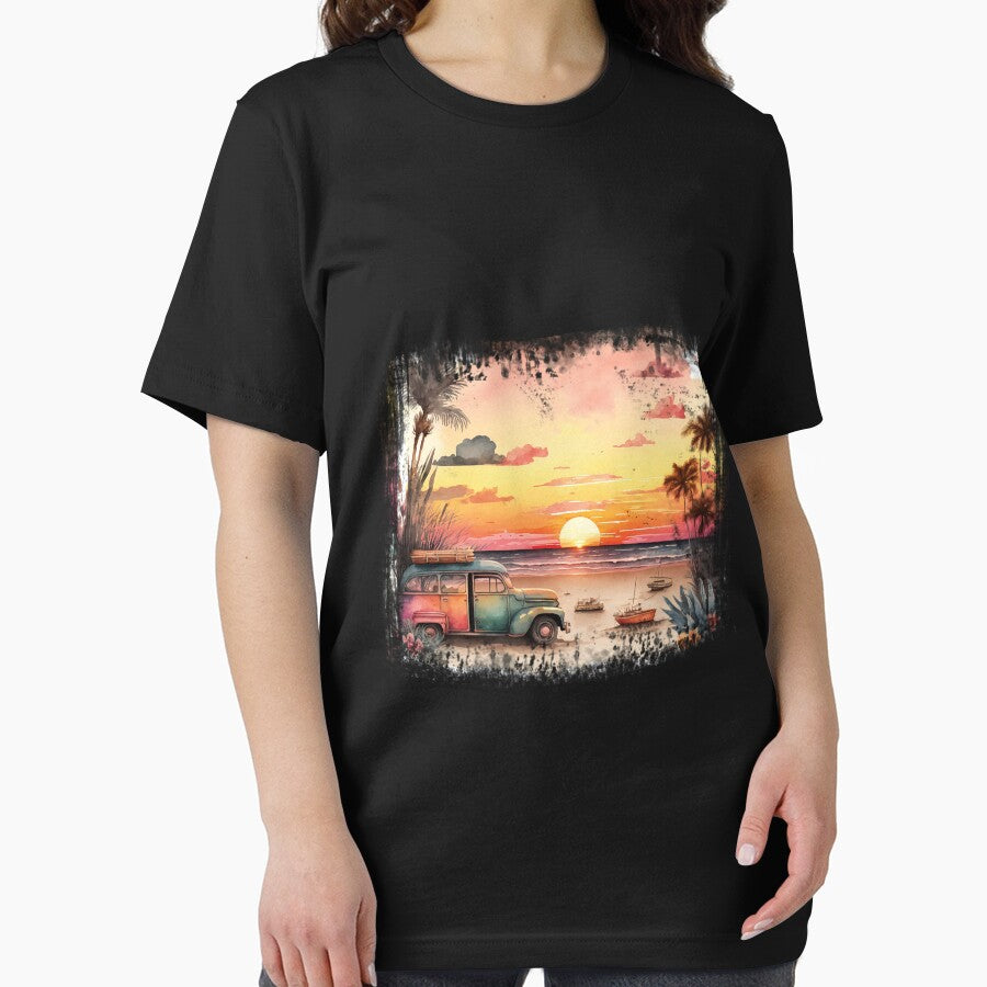 Beach Sunset by Enjoy  ⭐⭐⭐⭐⭐ T-Shirts, Hoodie, Sweatshirt | BlankRebels.com (Image 2)