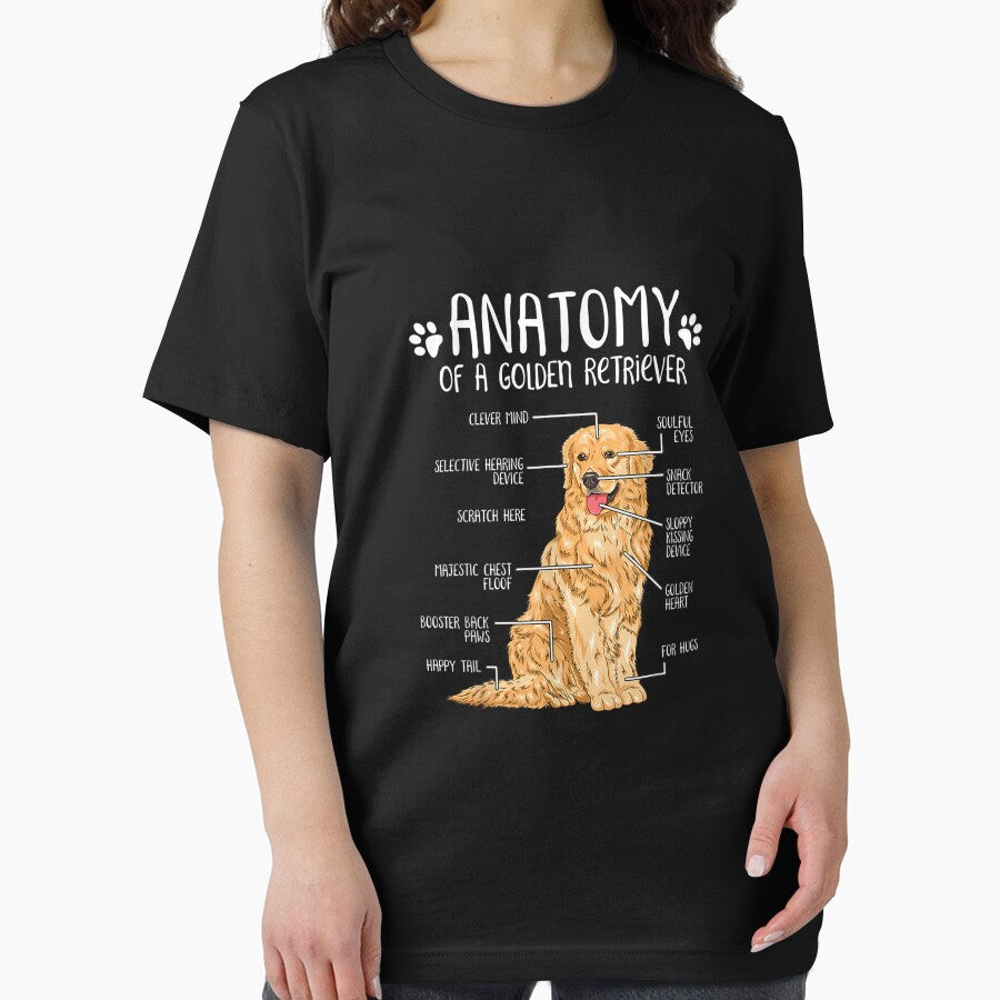 Funny Anatomy Golden Retriever Dog Lover Gift by DarrenGutmann T-Shirts, Hoodie, Sweatshirt | BlankRebels.com (Image 2)