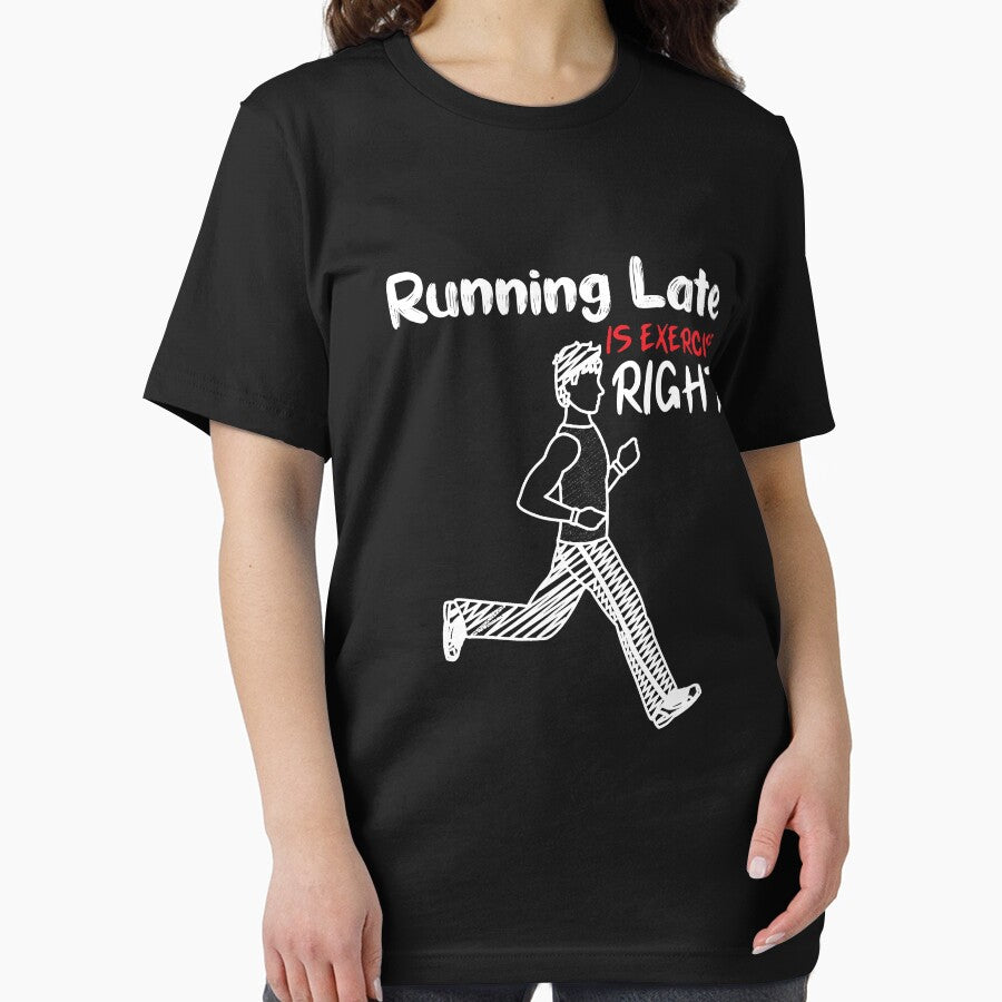Running Late Is Exercise Right- running-gift by Hannah  Pillic T-Shirts, Hoodie, Sweatshirt | BlankRebels.com (Image 2)