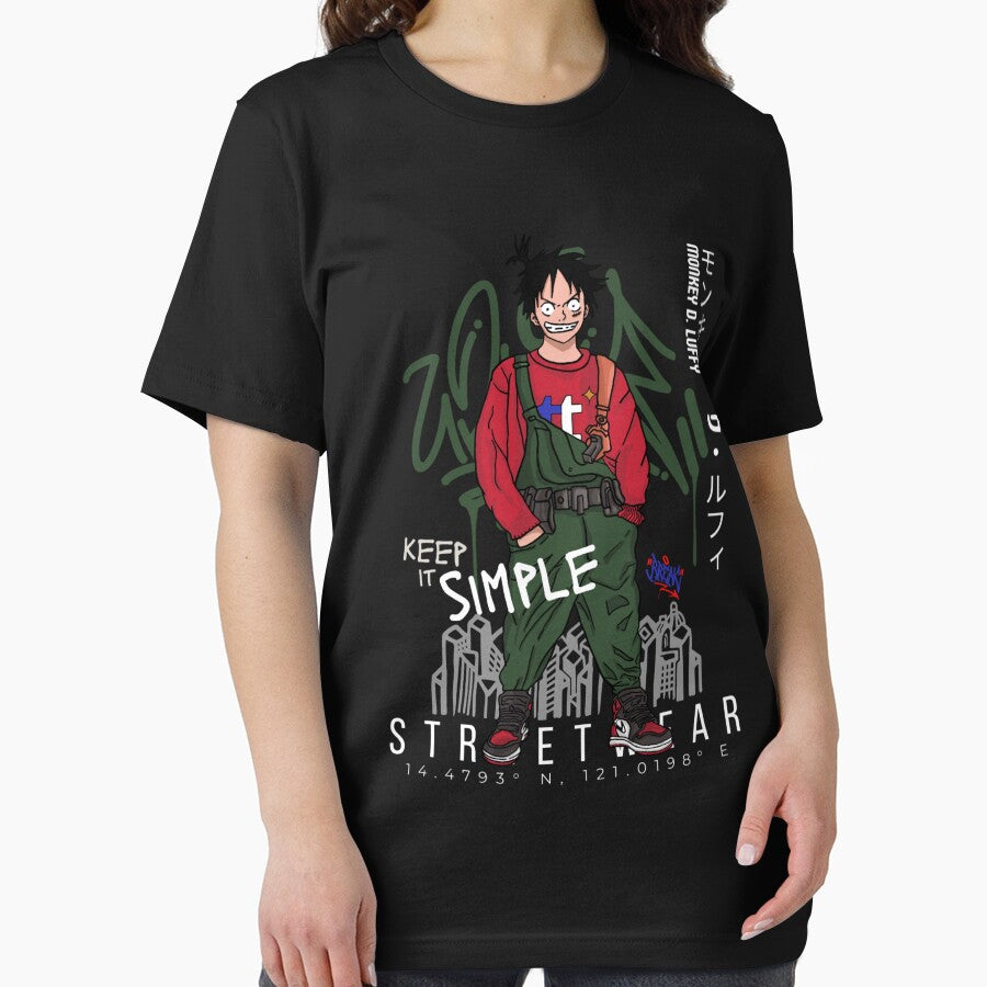 Luffy Streetwear by ElenaLehner T-Shirts, Hoodie, Sweatshirt | BlankRebels.com (Image 2)