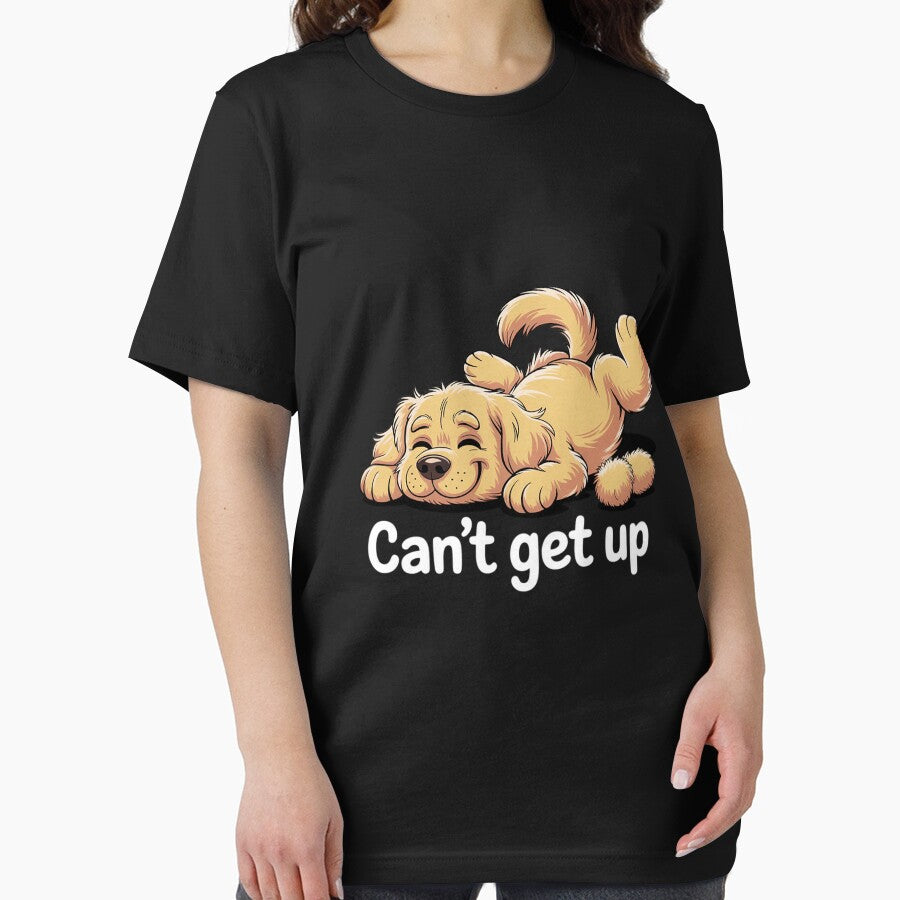 Golden Retriever Golden Dog Can't Get Up Cute Motivational Switch Failure Watercolor Funny Dog Lover by BiellaSar