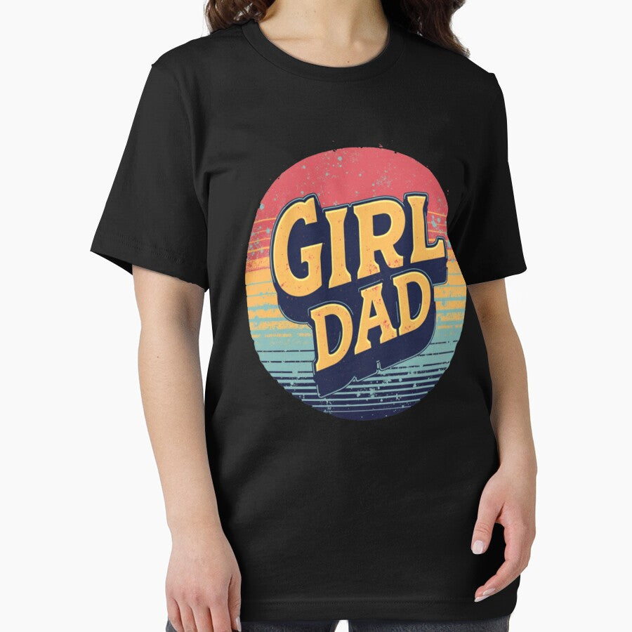 Retro Sunset Girl Dad Typography -- Dad Gift by Total Tee Design Hoodie, Sweatshirt | BlankRebels.com (Image 2)