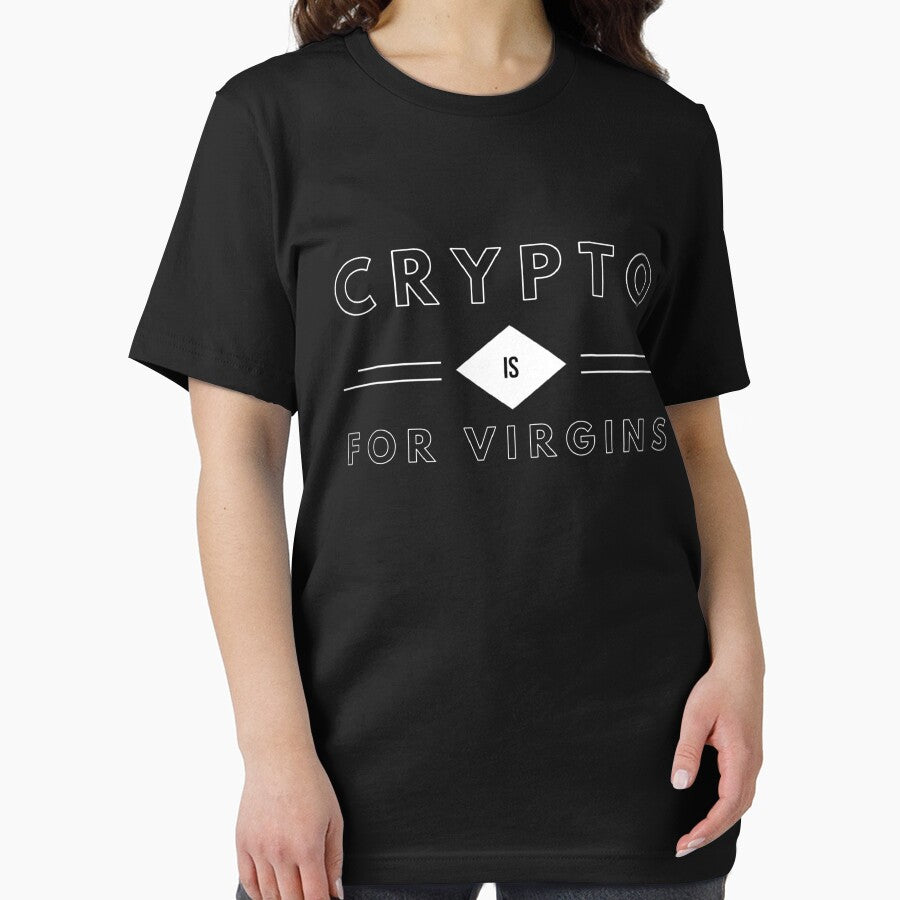 Crypto is for virgin (Funny crypto meme) by Slaystyle T-Shirts, Hoodie, Sweatshirt | BlankRebels.com (Image 2)