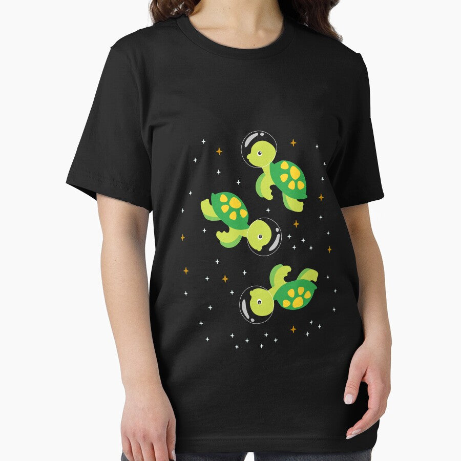 Turtle Astronaut Outer Space by Ibu83 T-Shirts, Hoodie, Sweatshirt | BlankRebels.com (Image 2)