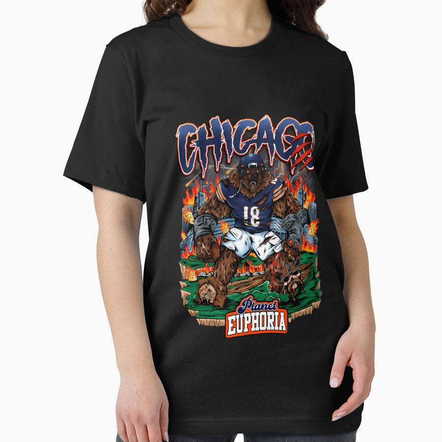 Chicago Football Planet Euphoria by 1990Vintage T-Shirts, Hoodie, Sweatshirt | BlankRebels.com (Image 2)