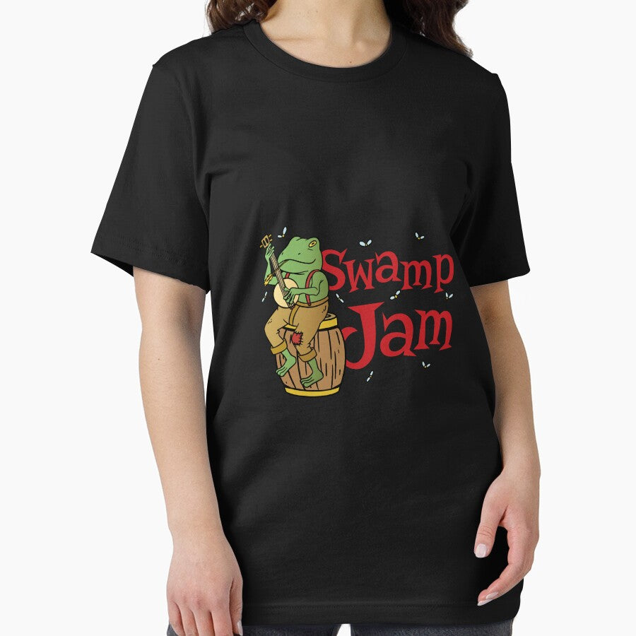 Cottagecore Aesthetic Frog Playing Banjo swamp jam Funny Gift idea by Yonshop T-Shirts, Hoodie, Sweatshirt (Image 2)