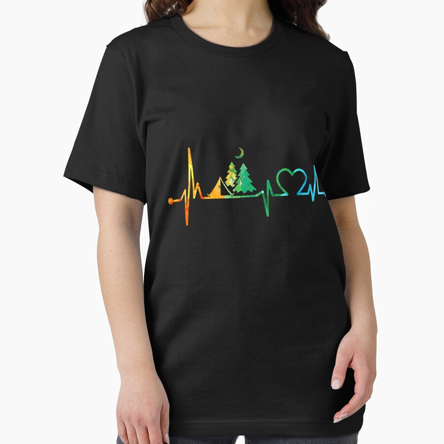 CAMPING HEARTBEAT WATERCOLOR, CAMPING HEARTBEAT , CAMPING WATERCOLOR by WinghiDesign T-Shirts, Hoodie, Sweatshirt (Image 2)