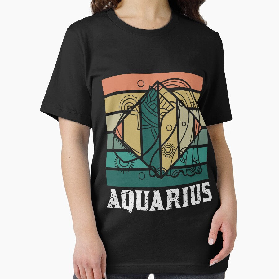 Aquarius Desing Zodiac Vintage by GrafDot T-Shirts, Hoodie, Sweatshirt | BlankRebels.com (Image 2)