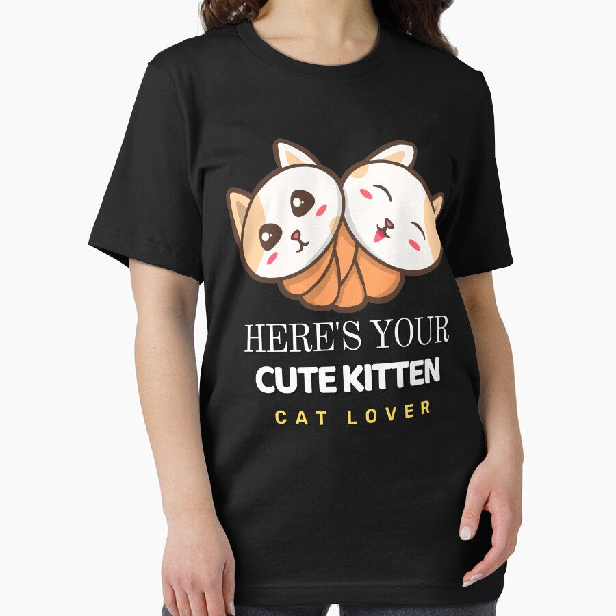 Cat Lover - Here Is Your Cute Kitten Cat Lover - For a cat lover, for a cute cat lover. by Wentoo T-Shirts,... (Image 2)