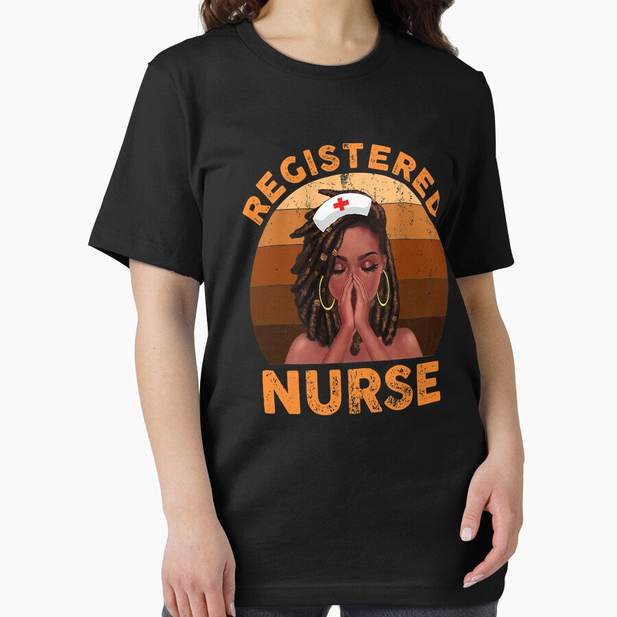 Retro Registered Nurse Black Girl Magic Black History Month by GardNewerd T-Shirts, Hoodie, Sweatshirt (Image 2)