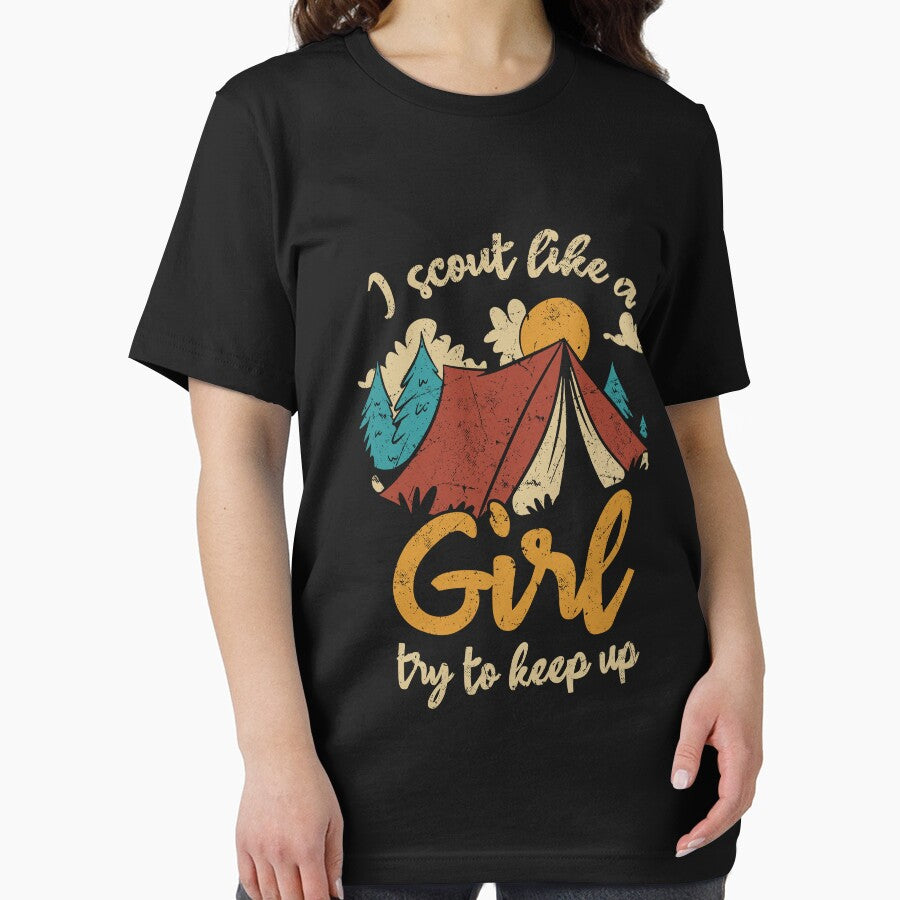 I Scout Like a Girl - Camping Hiking by Ibu83 T-Shirts, Hoodie, Sweatshirt | BlankRebels.com (Image 2)
