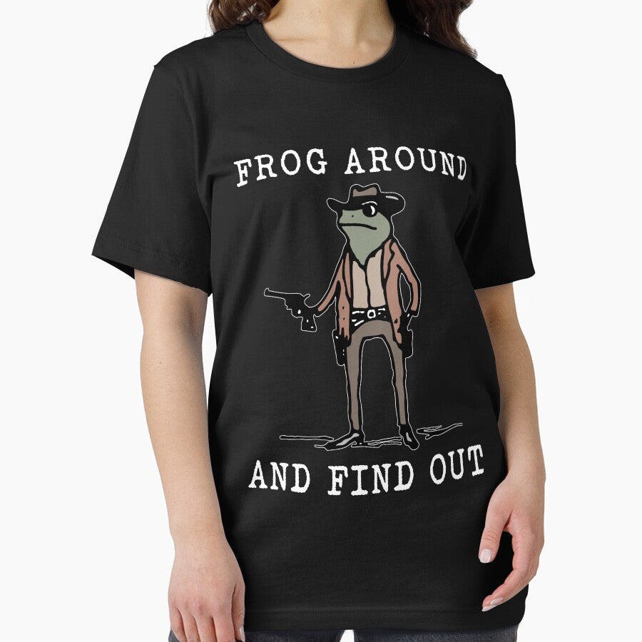 Frog Around And Find Out Cowboy Frog Vintage by Torionrad T-Shirts, Hoodie, Sweatshirt | BlankRebels.com (Image 2)