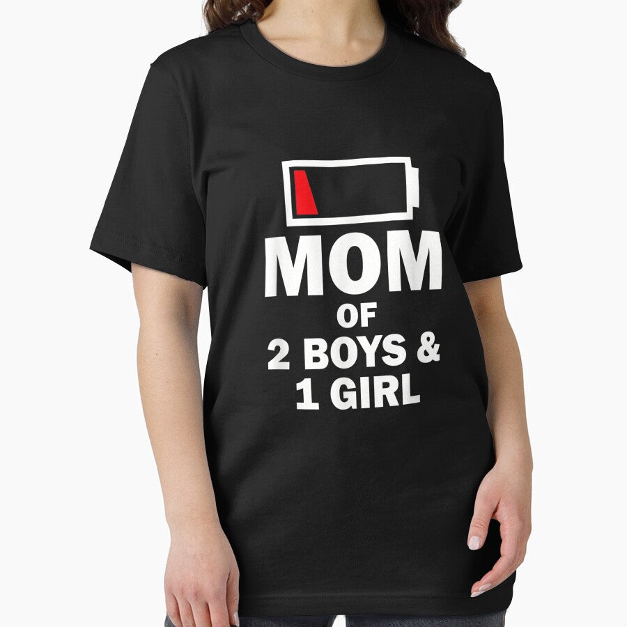 Mom of 2 Boys 1 Girl Clothing Mother Wife T-Shirt by Scheller22 Hoodie, Sweatshirt | BlankRebels.com (Image 2)