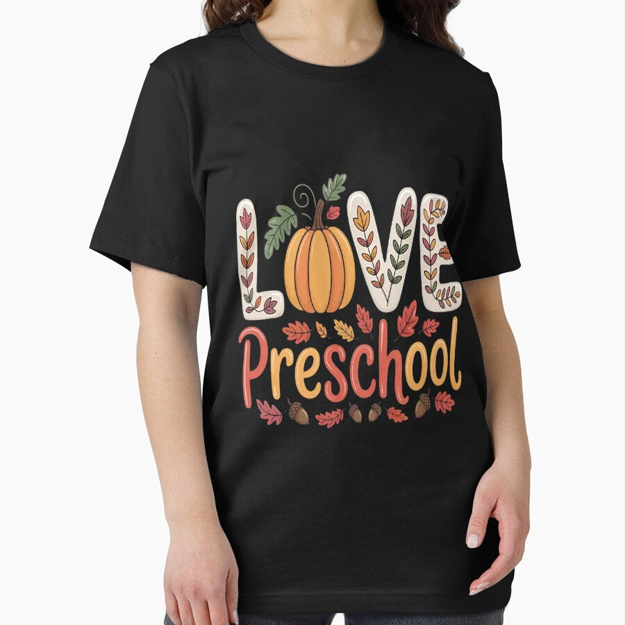 Love Preschool Happy Fall Thanksgiving Teacher by brinbotty T-Shirts, Hoodie, Sweatshirt | BlankRebels.com (Image 2)