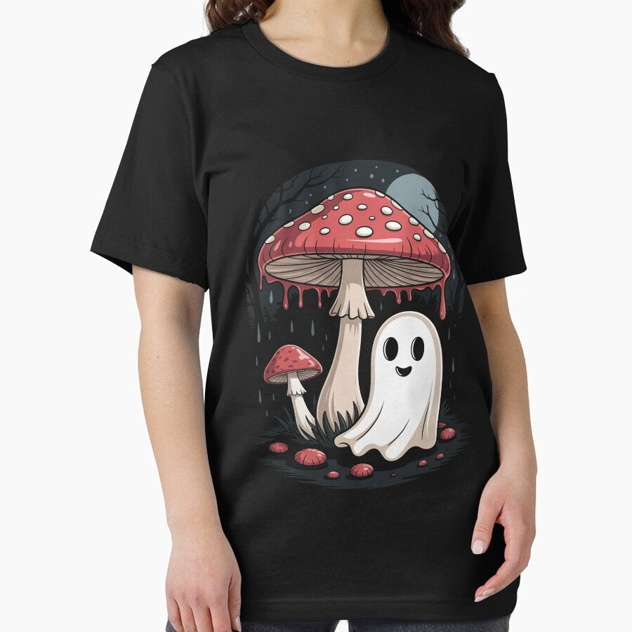 Cottagecore Halloween Ghost Mushroom Spooky by silladive T-Shirts, Hoodie, Sweatshirt | BlankRebels.com (Image 2)