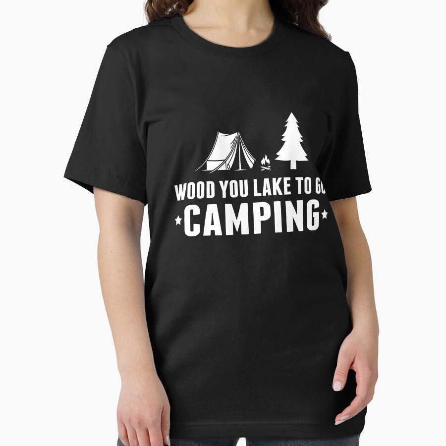 Wood You Lake To Go Camping Campfire Camping Gift- Funny Camping Shirt ,Camping Tees, Camp T shirt, Camping... (Image 2)