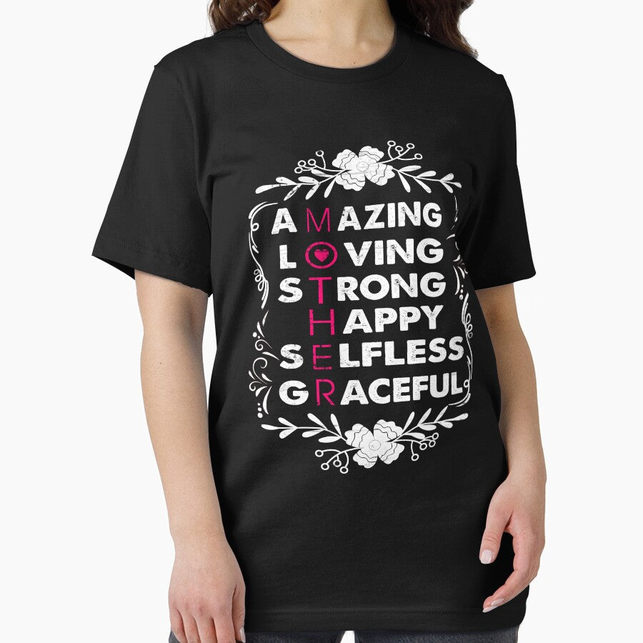 Mother Amazing Loving Strong Happy Selfless Graceful by ktmaem T-Shirts, Hoodie, Sweatshirt | BlankRebels.com (Image 2)