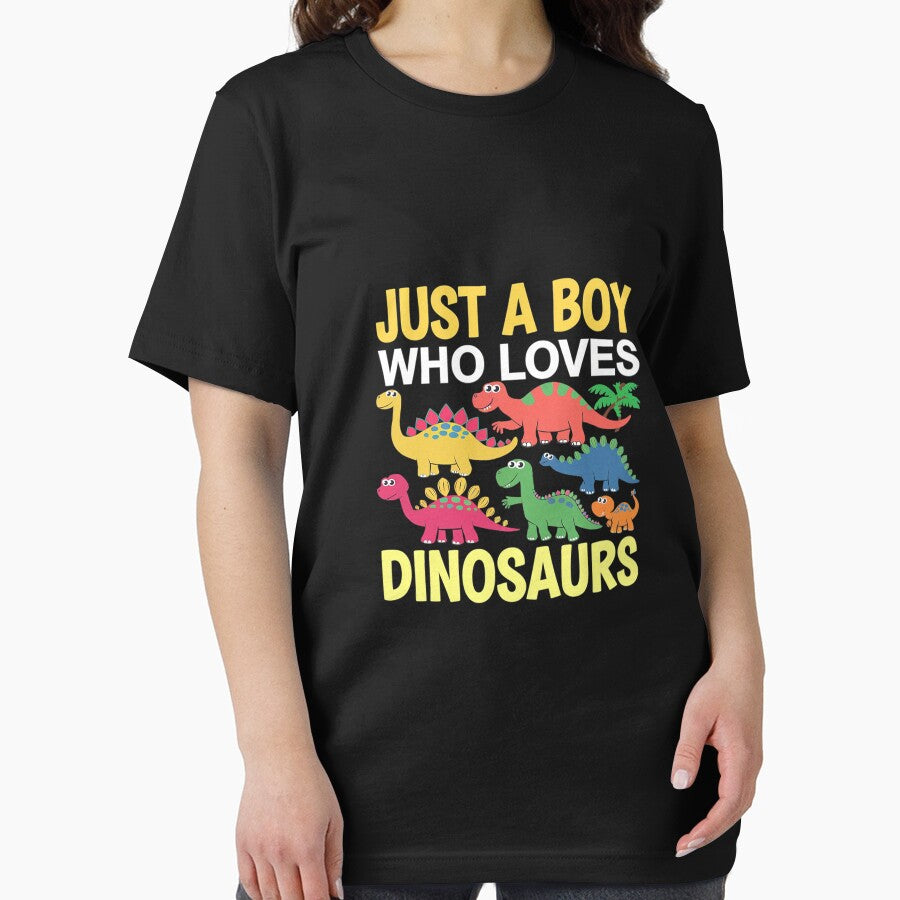 Just A Boy Who Loves Dinosaurs - Kids Dinosaur by MarkLeedsArt T-Shirts, Hoodie, Sweatshirt | BlankRebels.com (Image 2)