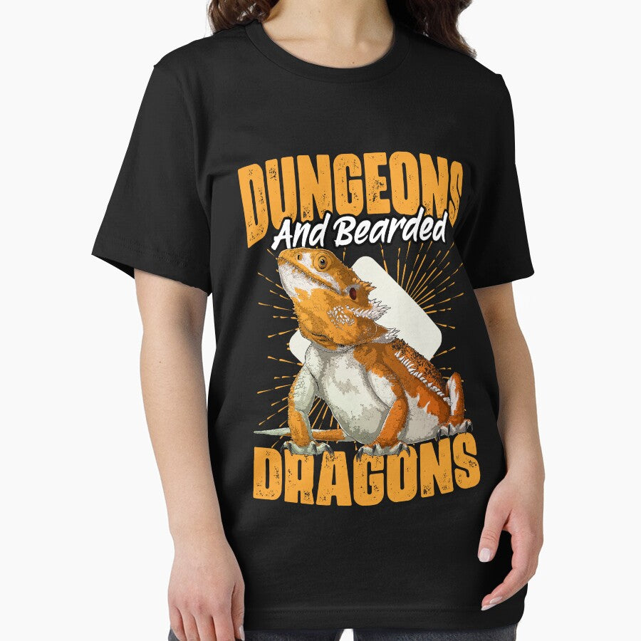 Dungeons And Bearded Dragons Funny Reptile Pet Lizard Lover by Nessshirts T-Shirts, Hoodie, Sweatshirt (Image 2)