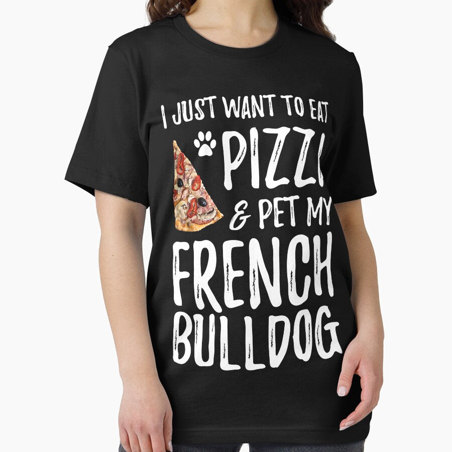 French BullDog Lover Pizza Funny Dog Mom by JamesClarke84 T-Shirts, Hoodie, Sweatshirt | BlankRebels.com (Image 2)
