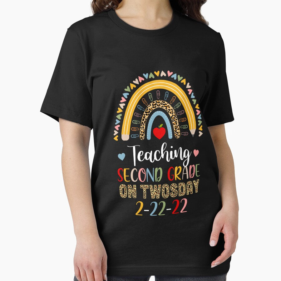 Teaching Second Grade On TwosDay 2 22 22 by AdamhollandShop T-Shirts, Hoodie, Sweatshirt | BlankRebels.com (Image 2)