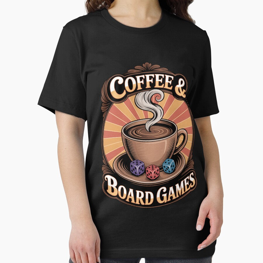 Coffee and Board Games Board Game Night by WalshDrawnLaugh T-Shirts, Hoodie, Sweatshirt | BlankRebels.com (Image 2)
