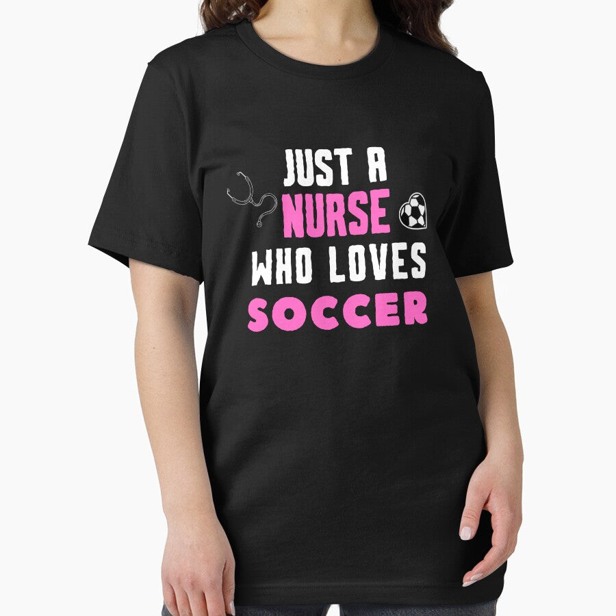 Just A Nurse Who Loves Soccer - Funny Female Soccer Player by unique things