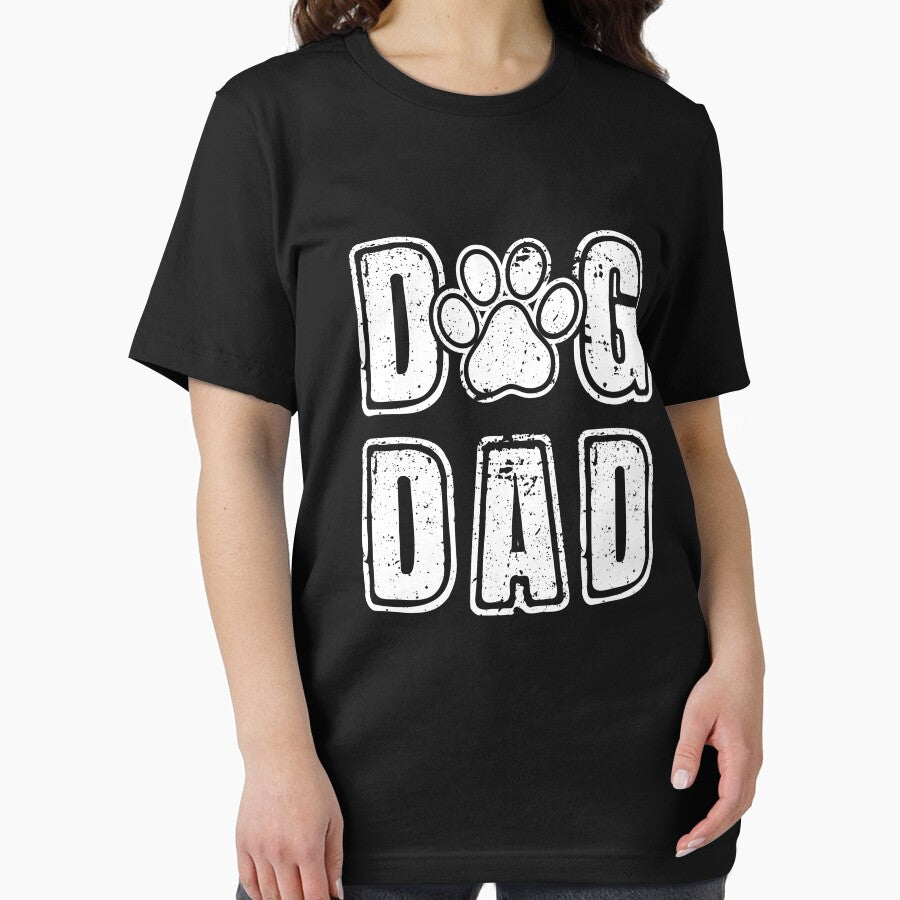 Dog Dad Vintage Grunge Paw Dog Lover Father's Day by UniPrint4All T-Shirts, Hoodie, Sweatshirt | BlankRebels.com (Image 2)