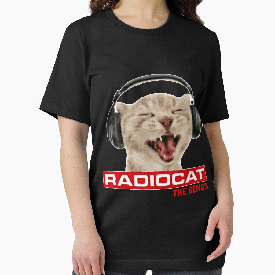Radiocat The Bends Funny Music Cat Meme Cat Mom Cat Lover by FrankIsabel T-Shirts, Hoodie, Sweatshirt (Image 2)