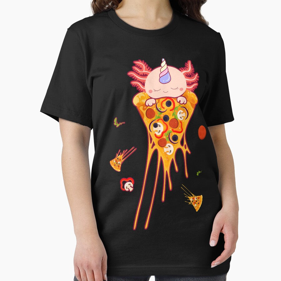 Axolotl Unicorn Pizza by mpsobject T-Shirts, Hoodie, Sweatshirt | BlankRebels.com (Image 2)