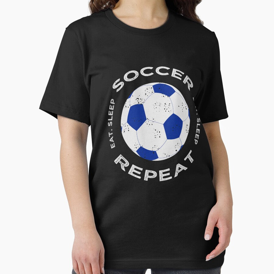 Eat Sleep Soccer Repeat Design - Unique Soccer Player Gift Ideas by cartba