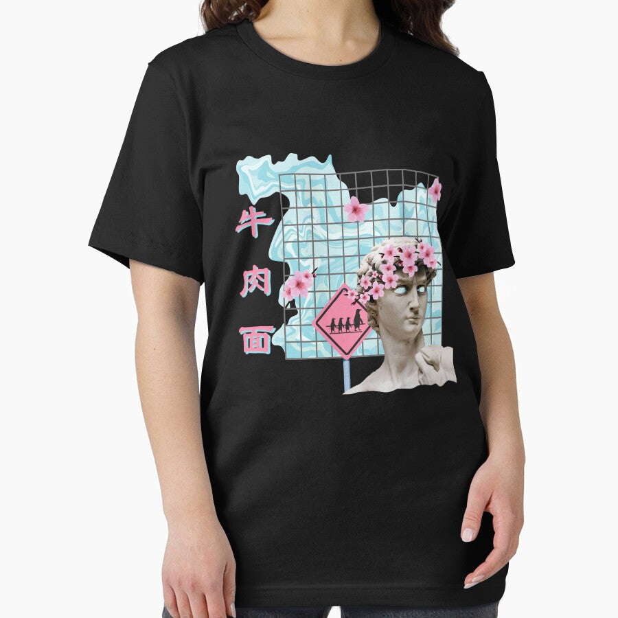 Vaporwave Aesthetic David Statue by designsbyegg T-Shirts, Hoodie, Sweatshirt | BlankRebels.com (Image 2)