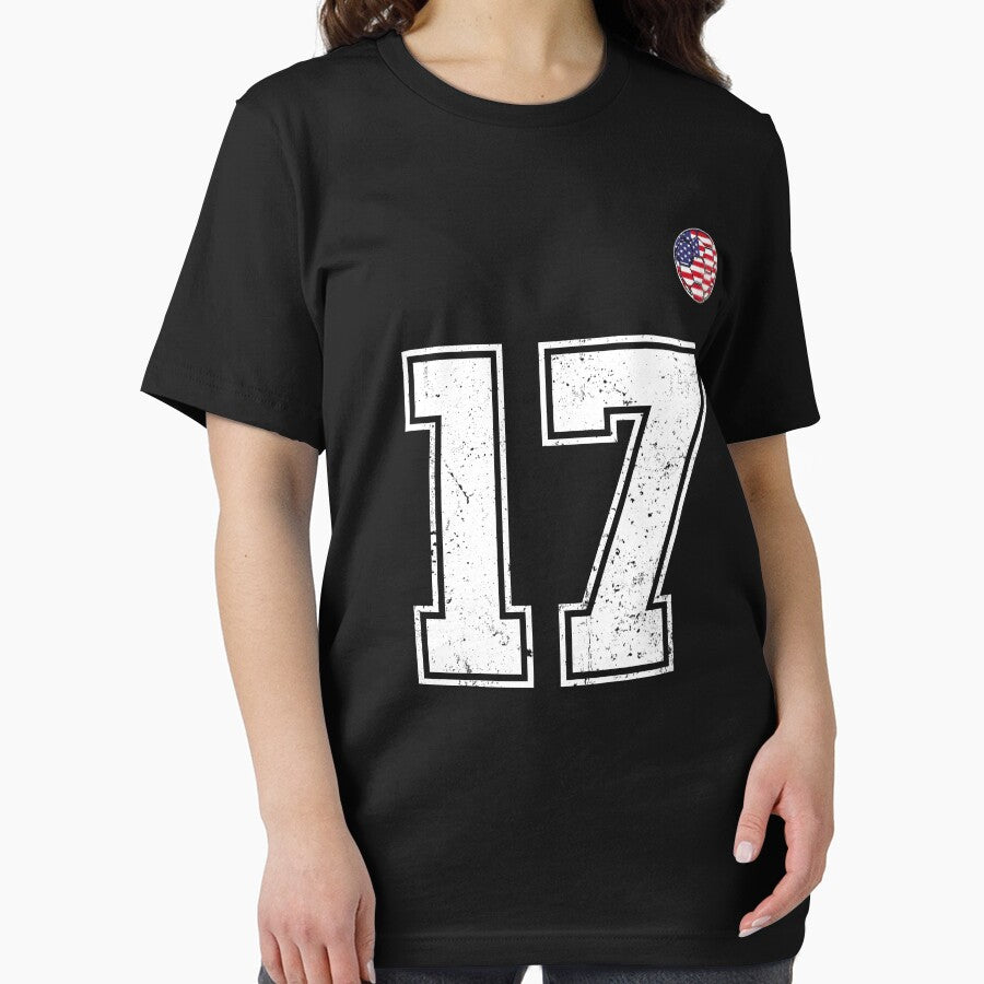 Soccer player Jersey number 17 Usa Fans by RoyesButler