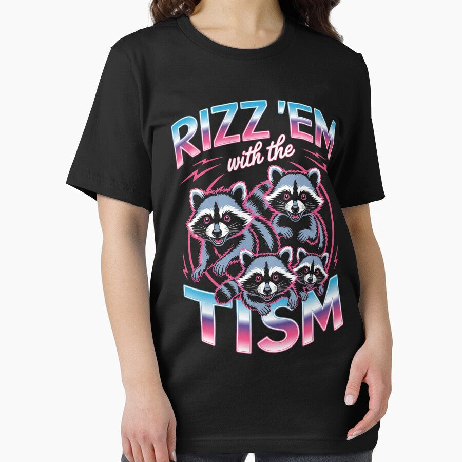 Autism Rizz Em With The Tism Autistic Racoon by TorjeARTStore T-Shirts, Hoodie, Sweatshirt | BlankRebels.com (Image 2)