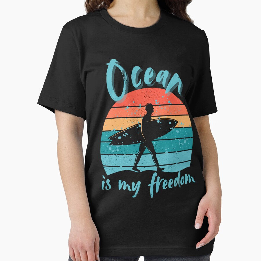 Ocean is my freedom by Silvernuit T-Shirts, Hoodie, Sweatshirt | BlankRebels.com (Image 2)