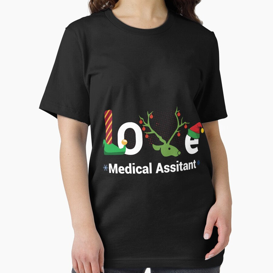 Love Santa Medical Assistant Holiday Shirt for Christmas by q4success Hoodie, Sweatshirt | BlankRebels.com (Image 2)