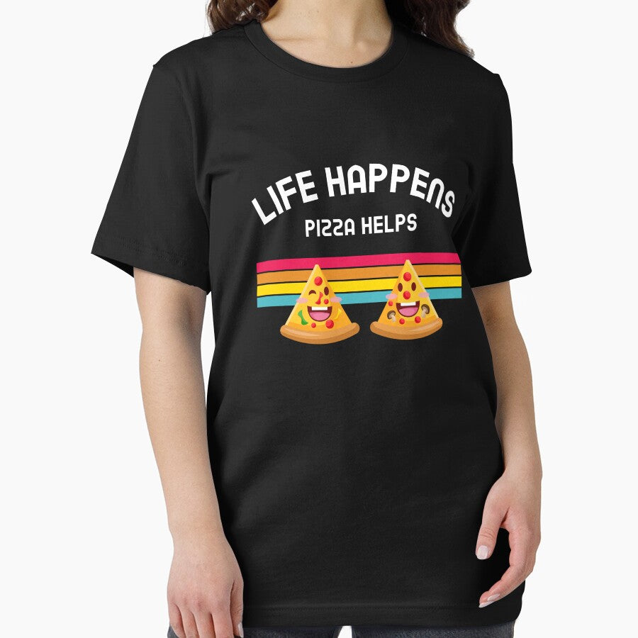Life Happens Pizza Helps Funny Party Gift by LADistrictGarb T-Shirts, Hoodie, Sweatshirt | BlankRebels.com (Image 2)