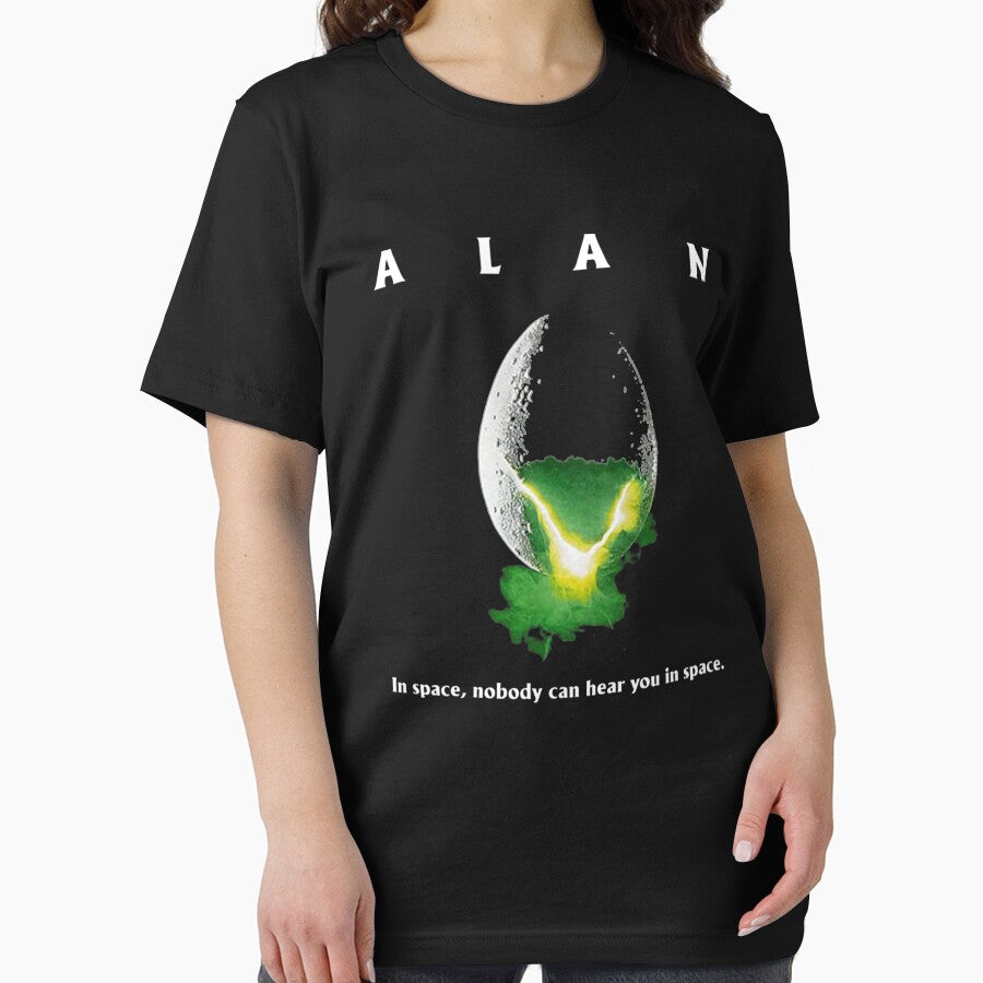 Alan In Space,Nobody Can Hear You In Space by AbelQPerez123 T-Shirts, Hoodie, Sweatshirt | BlankRebels.com (Image 2)