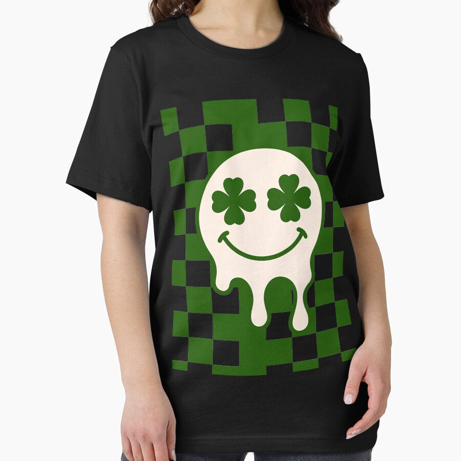 Groovy St Patrick Day Hippie Smile Shamrock by LindseyKris T-Shirts, Hoodie, Sweatshirt | BlankRebels.com (Image 2)