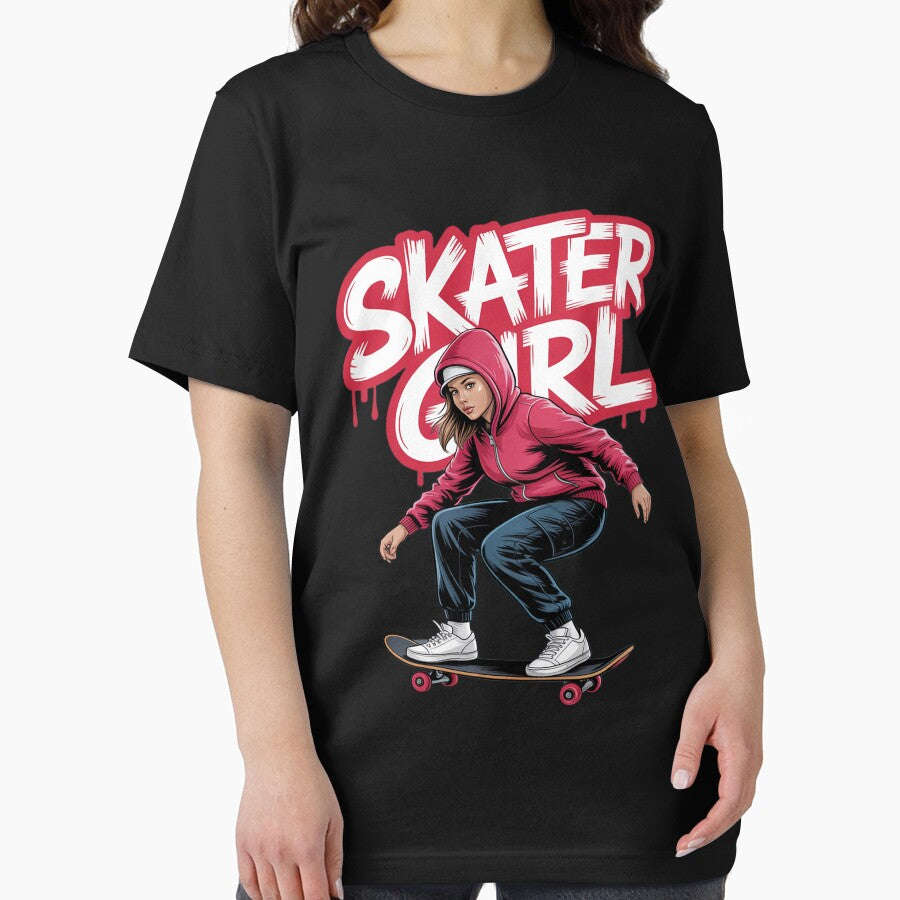 Skateboarding For Girls Women Skateboard Skateboarder by Silicula T-Shirts, Hoodie, Sweatshirt | BlankRebels.com (Image 2)